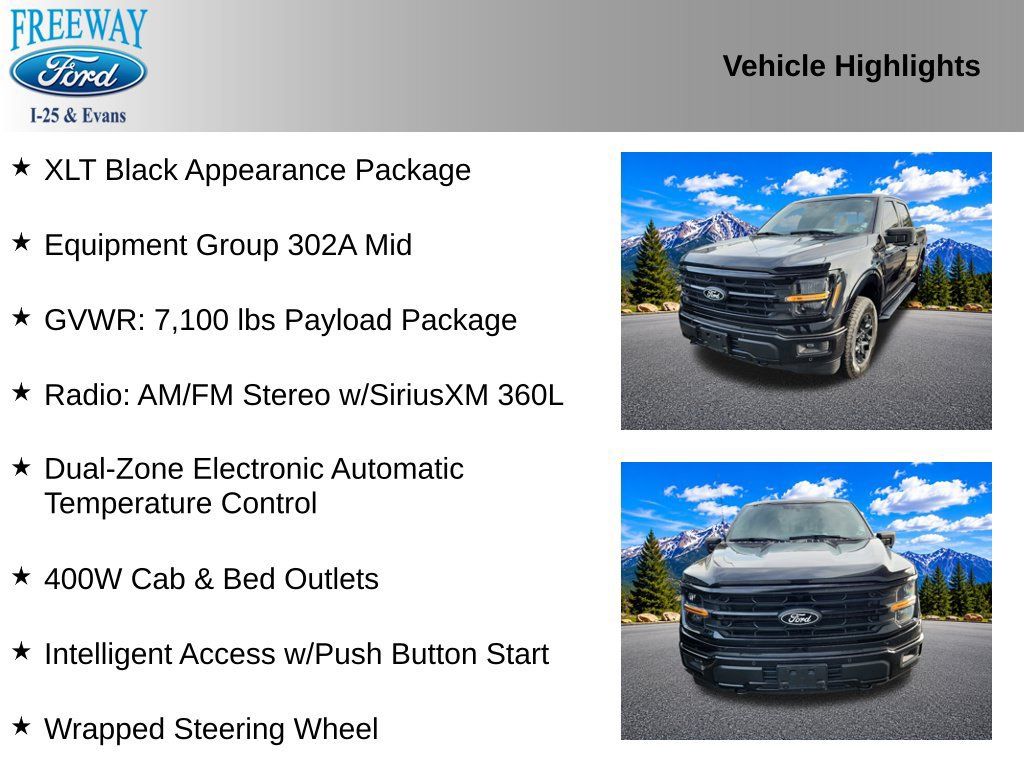 Used 2025 Ford F150 XLT w/ Equipment Group 302A MID AWD/4WD image 4