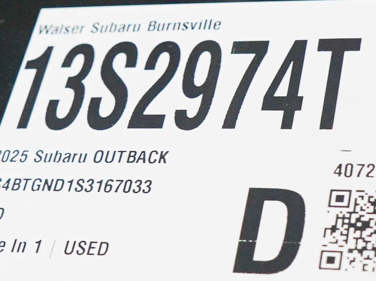 Used 2025 Subaru Outback Limited XT w/ Popular Package #2 AWD/4WD image 31