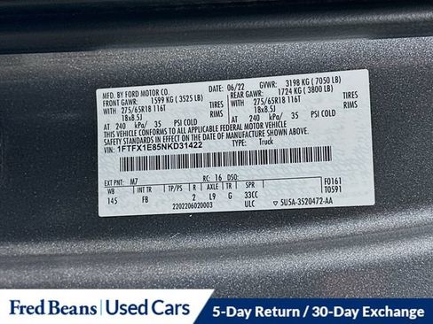 Used 2022 Ford F150 XLT w/ Equipment Group 302A High AWD/4WD image 38