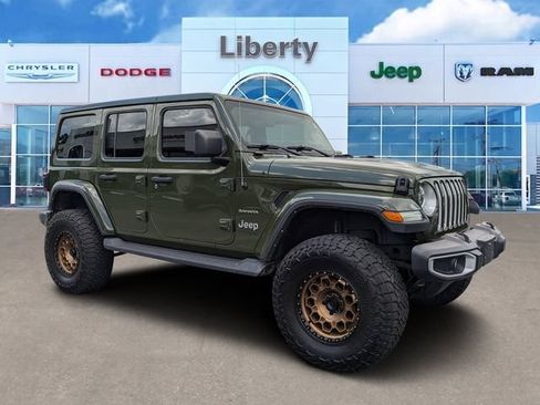 Used 2022 Jeep Wrangler Unlimited Sahara w/ LED Lighting Group AWD/4WD image 1