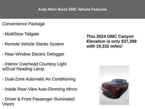 Used 2024 GMC Canyon Elevation w/ Convenience Package image 8