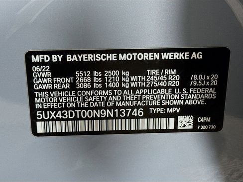 Used 2022 BMW X4 M40i w/ Parking Assistance Package image 33