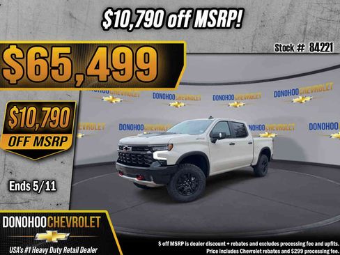 New 2026 Chevrolet Silverado 1500 ZR2 AWD/4WD image 1