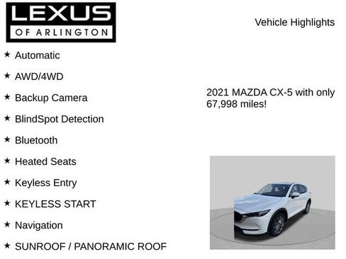 Used 2021 MAZDA CX-5 Grand Touring AWD/4WD image 7