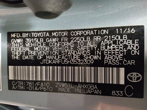 Used 2017 Toyota Prius Three FWD image 33