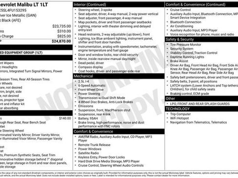 Used 2015 Chevrolet Malibu LT image 15