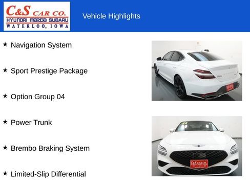 Used 2023 Genesis G70 3.3T w/ Sport Prestige Package image 7