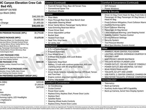 Used 2023 GMC Canyon Elevation w/ Elevation Premium Package AWD/4WD image 1