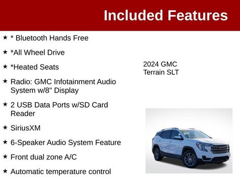 Used 2024 GMC Terrain SLT AWD/4WD image 3