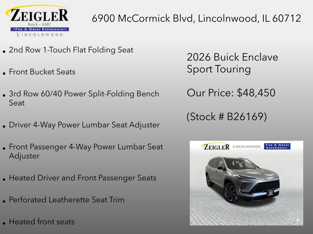 New 2026 Buick Enclave Sport Touring w/ Power Package FWD image 35