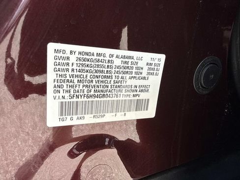 Used 2016 Honda Pilot Touring image 30