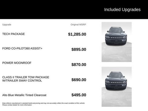 Used 2022 Ford Bronco Sport Outer Banks w/ Tech Package AWD/4WD image 5