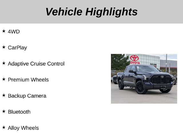 Used 2024 Toyota Tundra SR5 w/ TRD Sport Premium Package AWD/4WD image 5