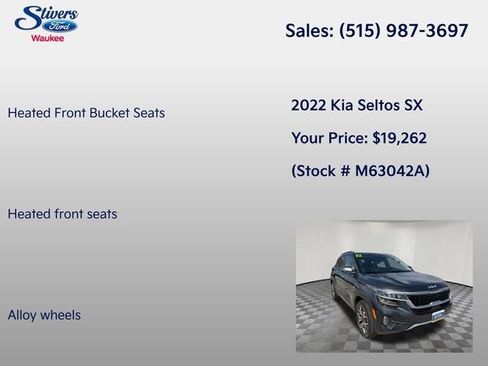 Used 2022 Kia Seltos SX AWD/4WD image 16
