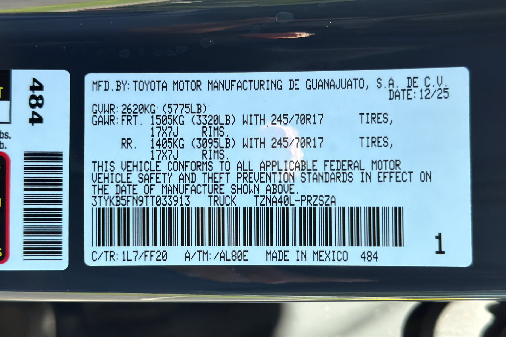 Certified 2026 Toyota Tacoma SR5 RWD image 28