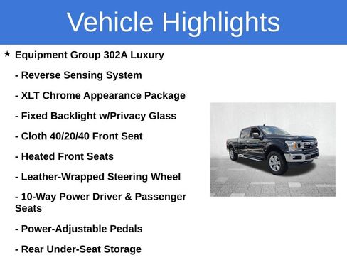 Used 2018 Ford F150 XLT w/ Equipment Group 302A Luxury AWD/4WD image 5