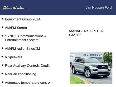 Certified 2023 Ford Explorer XLT w/ Equipment Group 202A RWD image 12