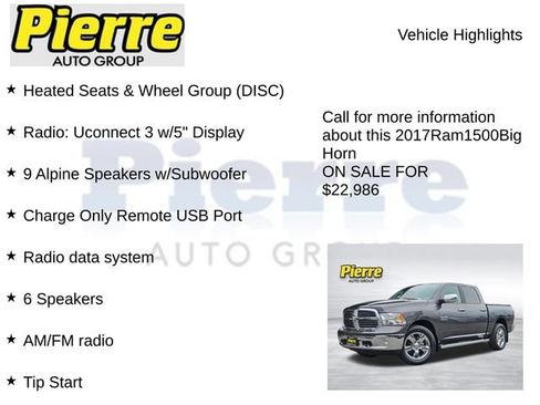 Used 2017 RAM 1500 Big Horn AWD/4WD image 7