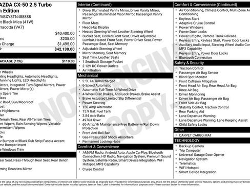 New 2026 MAZDA CX-50 Meridian Edition w/ Cargo Package AWD/4WD image 10