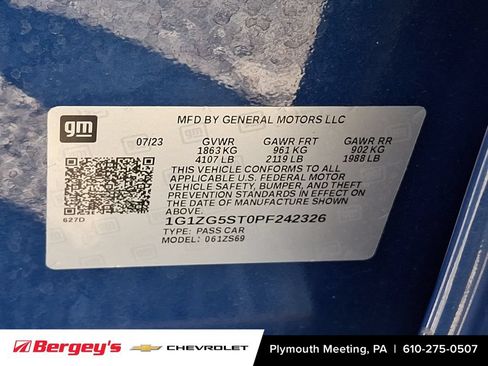 Certified 2023 Chevrolet Malibu RS FWD image 29