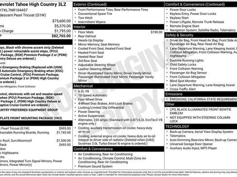 Used 2022 Chevrolet Tahoe High Country image 3