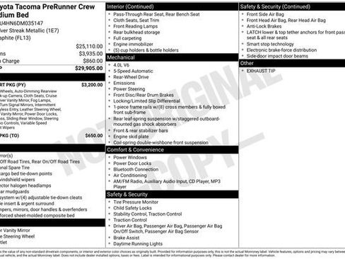 Used 2013 Toyota Tacoma PreRunner w/ TRD Sport Pkg image 30