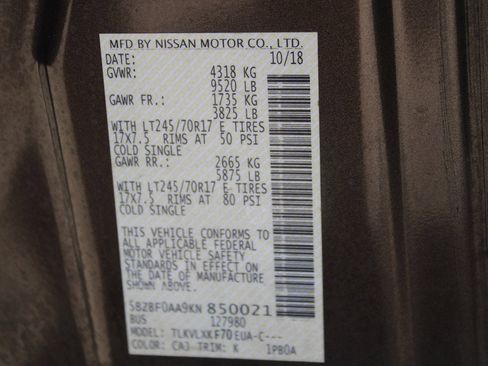 Used 2019 Nissan NV 3500 SV w/ Navigation Package image 21