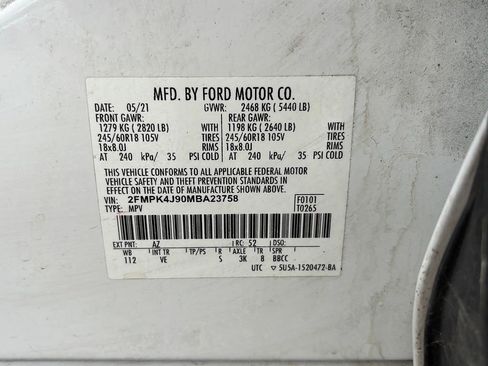 Used 2021 Ford Edge SEL w/ Class II Trailer Tow Package AWD/4WD image 30