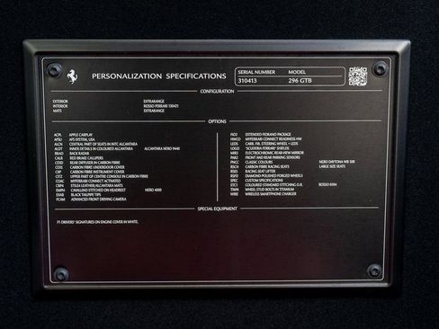 Certified 2024 Ferrari 296 GTB RWD image 10