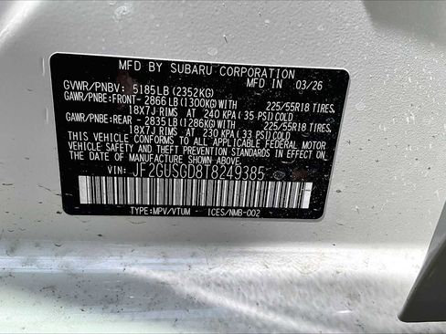 New 2026 Subaru Crosstrek 2.5i Sport AWD/4WD image 19