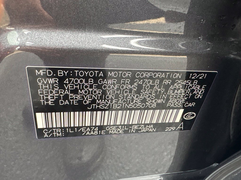 Used 2022 Lexus IS 350 F Sport w/ Dynamic Handling Package RWD image 22