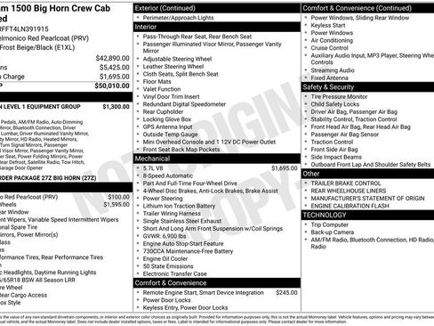 Certified 2020 RAM 1500 Big Horn image 14