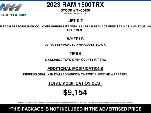 Used 2023 RAM 1500 TRX w/ TRX Level 2 Equipment Group image 2