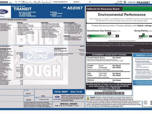 Used 2023 Ford Transit 250 Low Roof w/ Exterior Upgrade Package RWD image 22