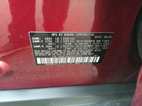 Used 2022 Subaru Outback Limited image 47