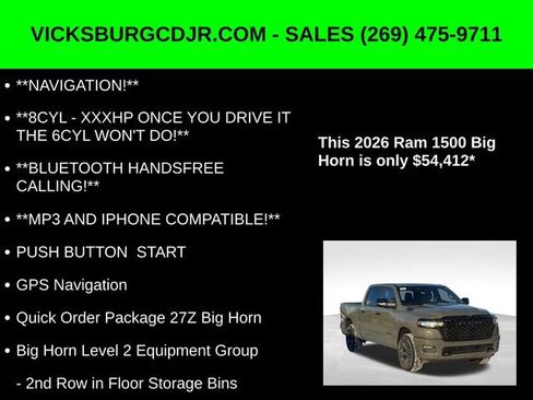 New 2026 RAM 1500 Big Horn image 5
