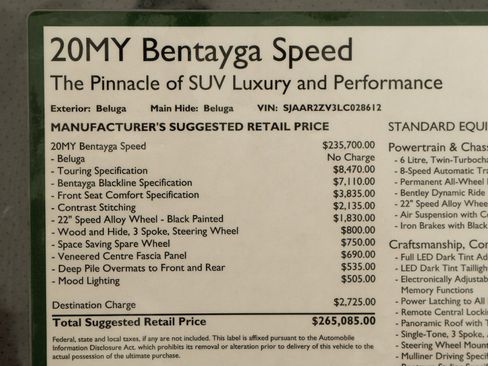 Used 2020 Bentley Bentayga Speed image 25
