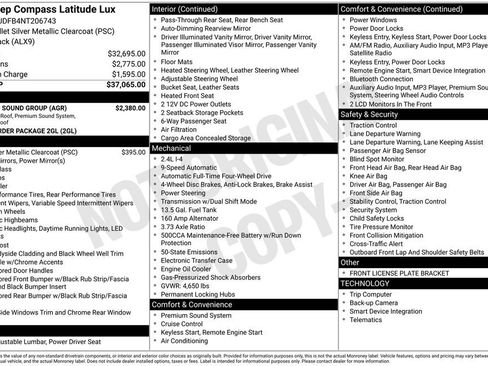 Used 2022 Jeep Compass Latitude w/ Sun and Sound Group image 22