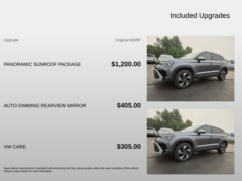 Used 2026 Volkswagen Taos SE w/ Panoramic Sunroof Package AWD/4WD image 4