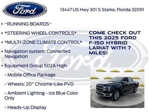 New 2025 Ford F150 Lariat w/ Equipment Group 502A High image 15