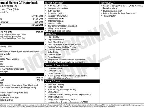 Used 2013 Hyundai Elantra GT w/ Touch & Go Pkg FWD image 9