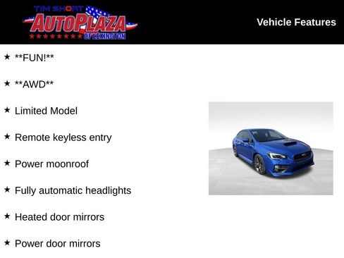 Used 2016 Subaru WRX Limited image 7