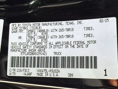 Certified 2025 Toyota Tundra SR5 w/ SR5 Convenience Package AWD/4WD image 26