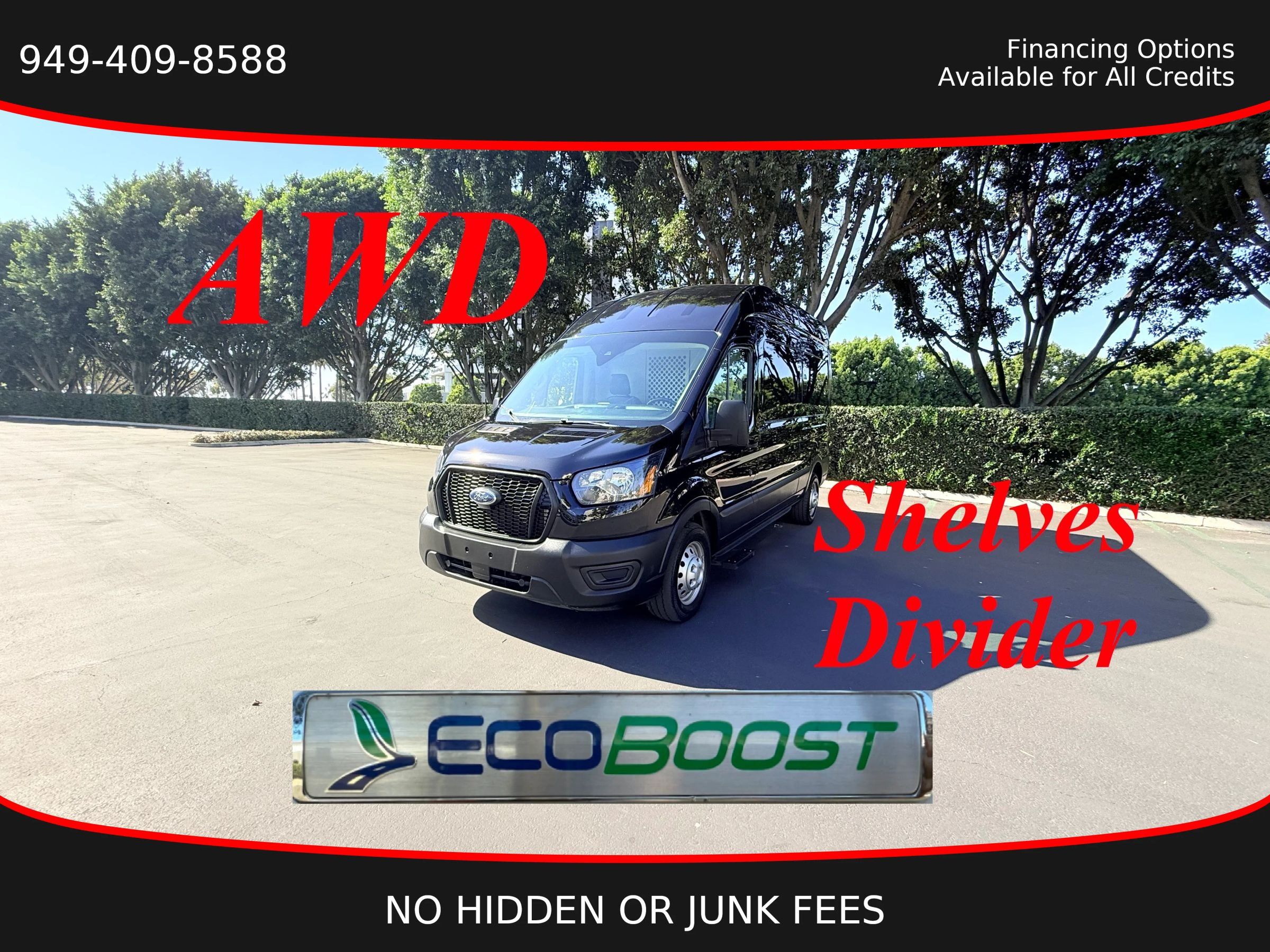 Used 2023 Ford Transit 250 148 High Roof AWD w/ Load Area Protection Package image 1