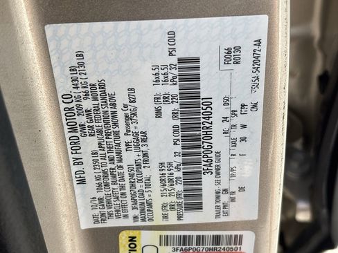 Used 2017 Ford Fusion S FWD image 32