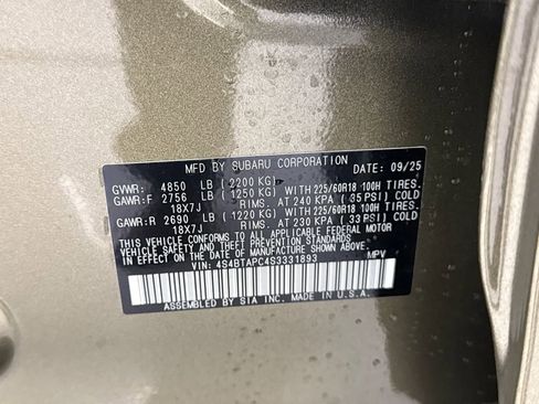 New 2025 Subaru Outback Touring image 30