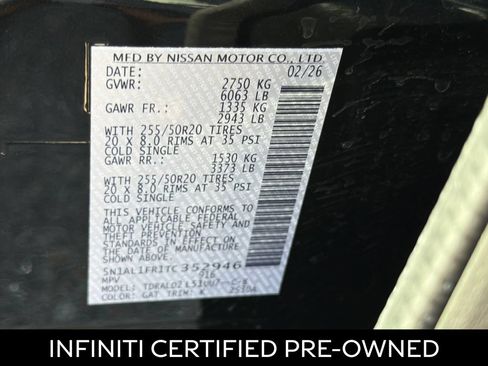 Certified 2026 INFINITI QX60 Luxe w/ Cargo Package FWD image 28