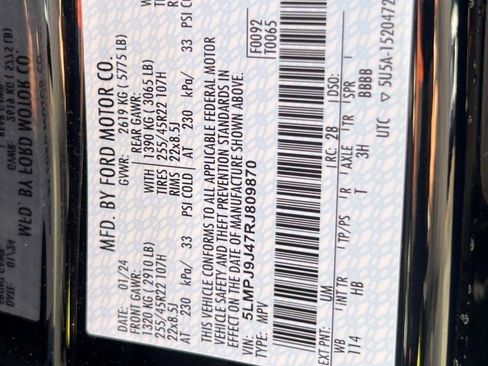 Certified 2024 Lincoln Nautilus Black Label w/ Jet Appearance Package (87T) image 31