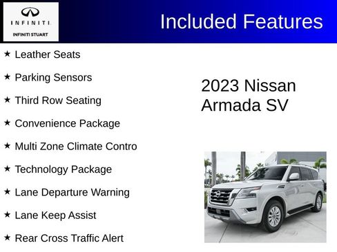 Used 2023 Nissan Armada SV w/ Cargo Package AWD/4WD image 3