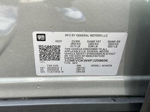 Used 2023 Chevrolet Traverse LT w/ LPO, Floor Liner Package AWD/4WD image 30